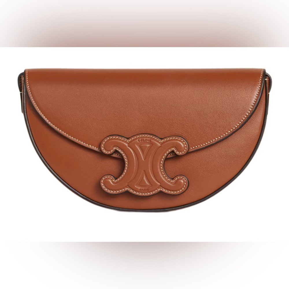 CELINE BESACE CUIR TRIOMPHE IN SMOOTH CALFSKIN TAN
